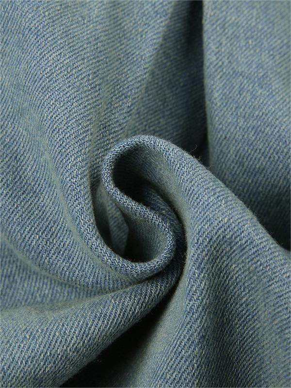 Strapless denim mini-jurk met riem