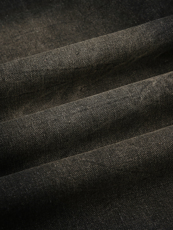 Boyfriend jeans met straattextuur en wassing