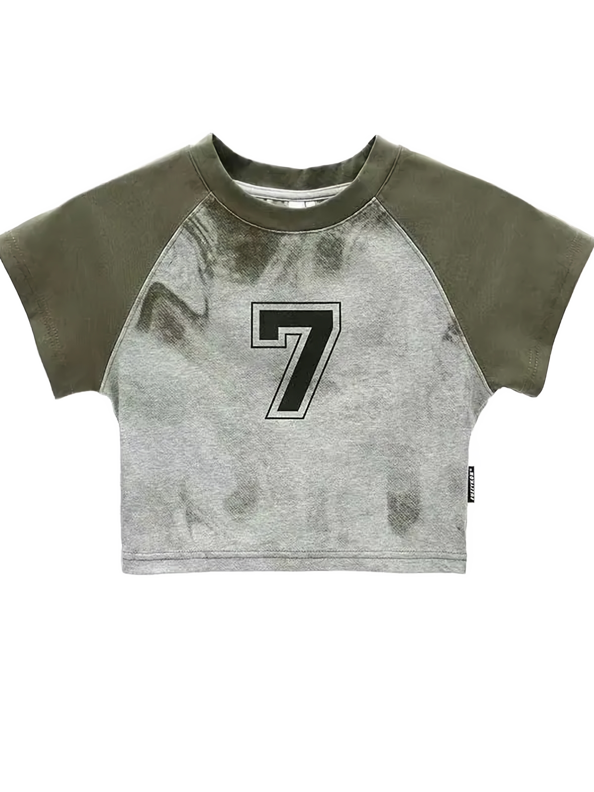 'Varsity' Cropped Cotton T-Shirt