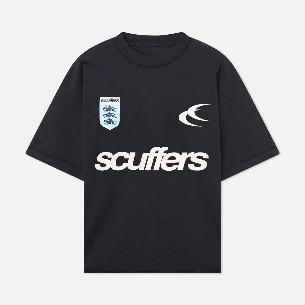 2025 Spanish Street Tide Brand Printed Men Women Surf Vacation Casual T-shirt Trendy Brand Scuffers Street Short Sleeves Top