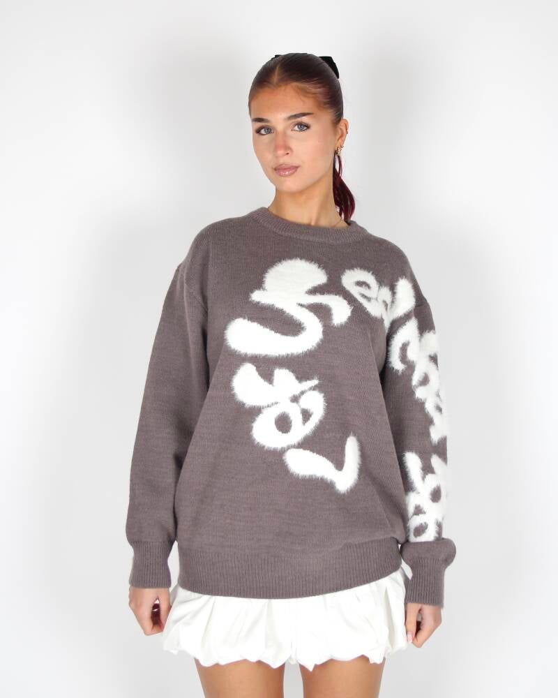 Léo Knitted Sweater Taupe