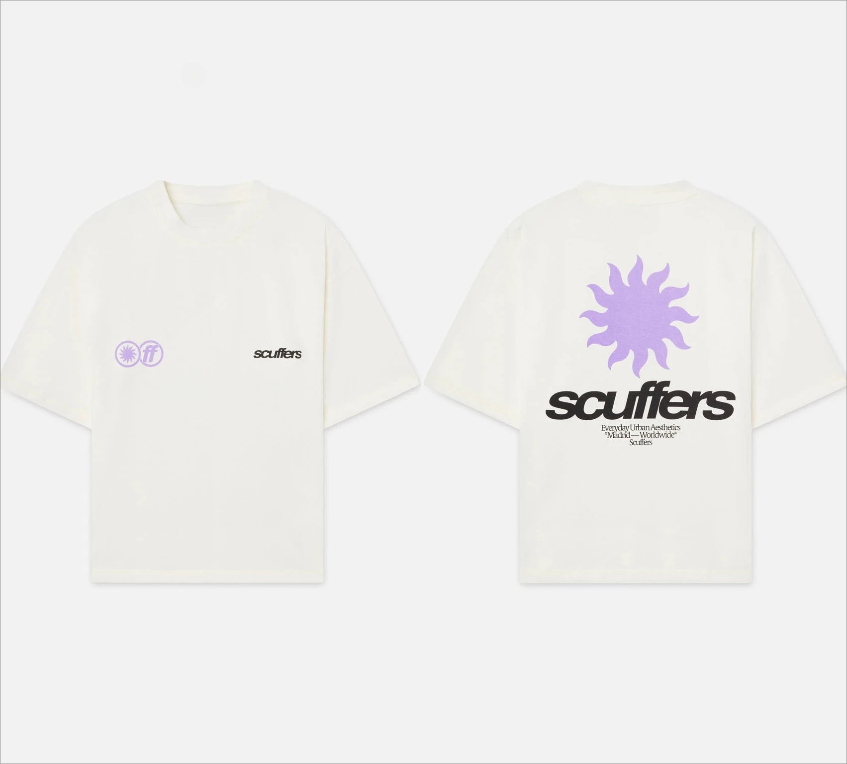 2025 Spanish Street Tide Brand Printed Men Women Surf Vacation Casual T-shirt Trendy Brand Scuffers Street Short Sleeves Top